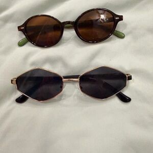 Stylish Black and Brown Sunglasses Set